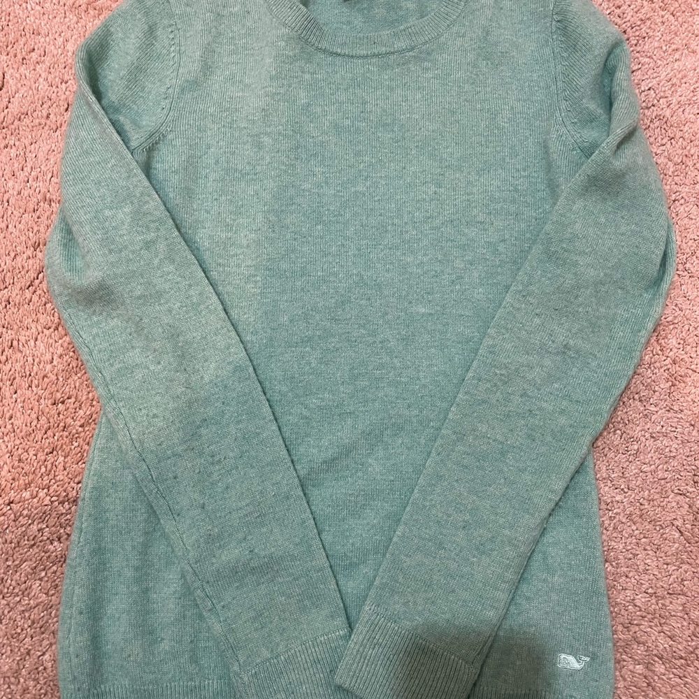 Vineyard Vines Cashmere blend Chic Green Knit Sweater